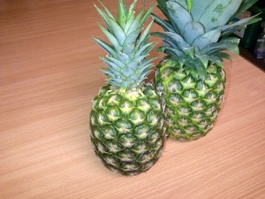 Pineapples for breakfast!
